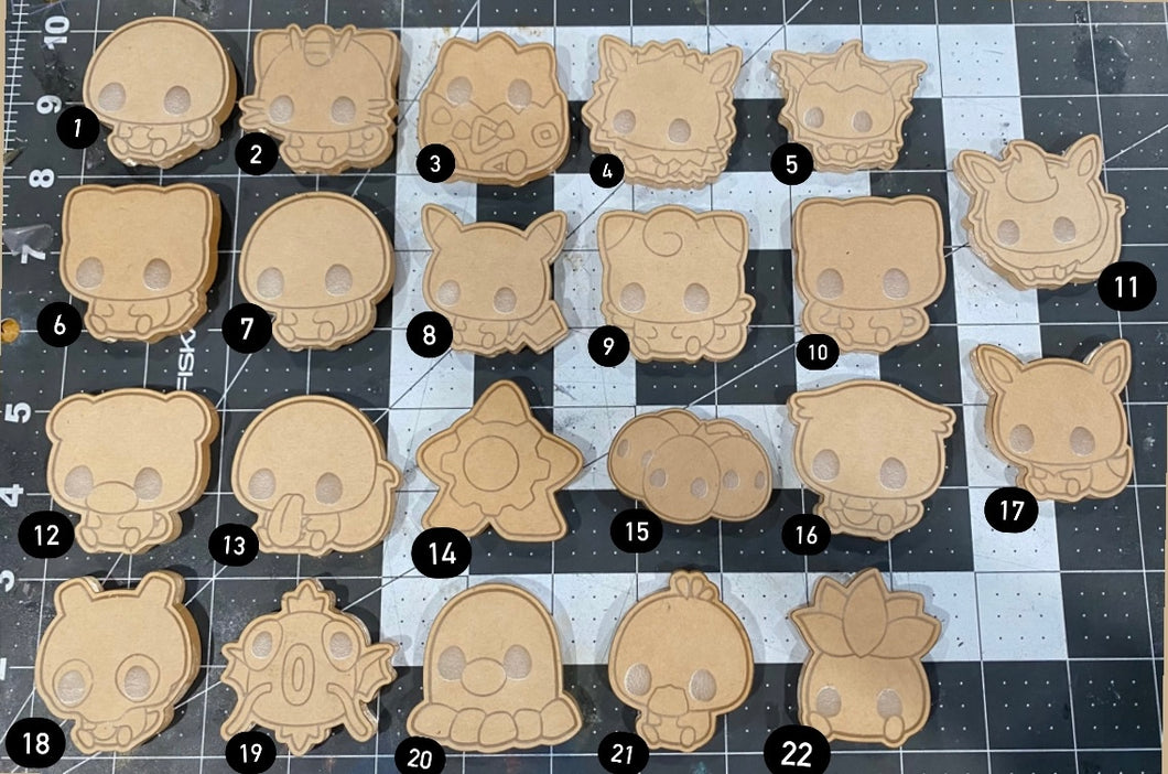 Kawaii Pokémon molds